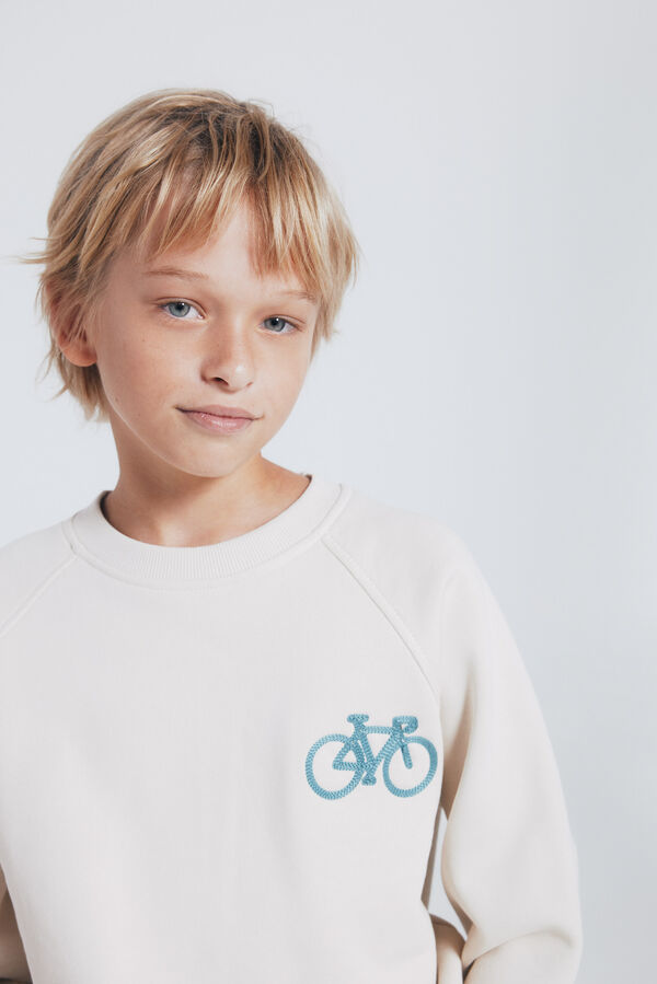 Springfield Kids Children's hood bike sweatshirt Bež