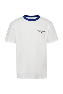 Springfield Camiseta de hombre con logo Tommy Jeans blanco
