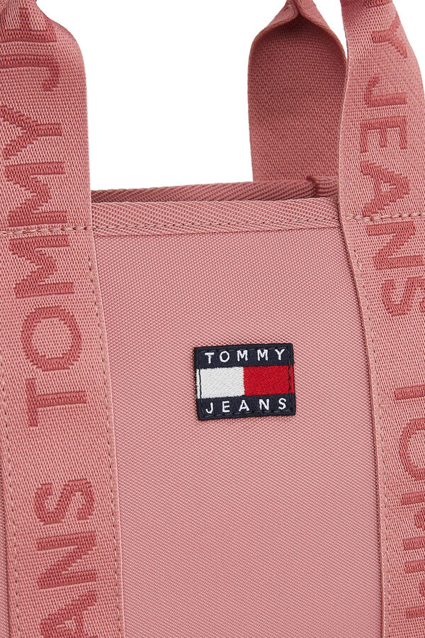 Tommy Jeans mini bolsa tote feminina rosa da Tommy Jeans. rosa