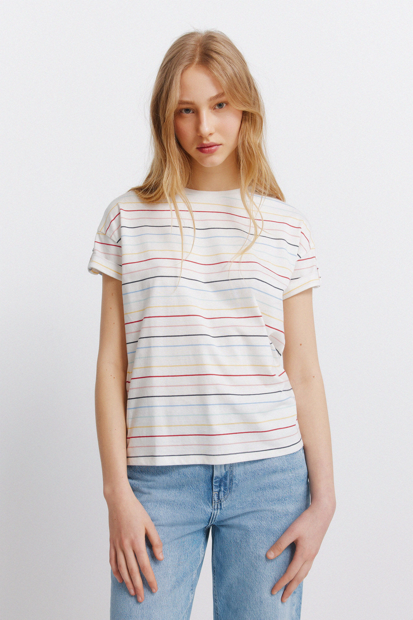 Springfield Camiseta manga corta rayas