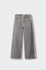 Springfield Kids Pantalon wide leg denim flecos ni&ntilde;a gris