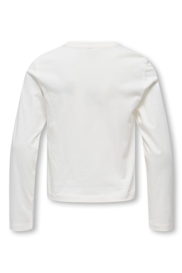 Only Girls Camiseta de manga larga blanco