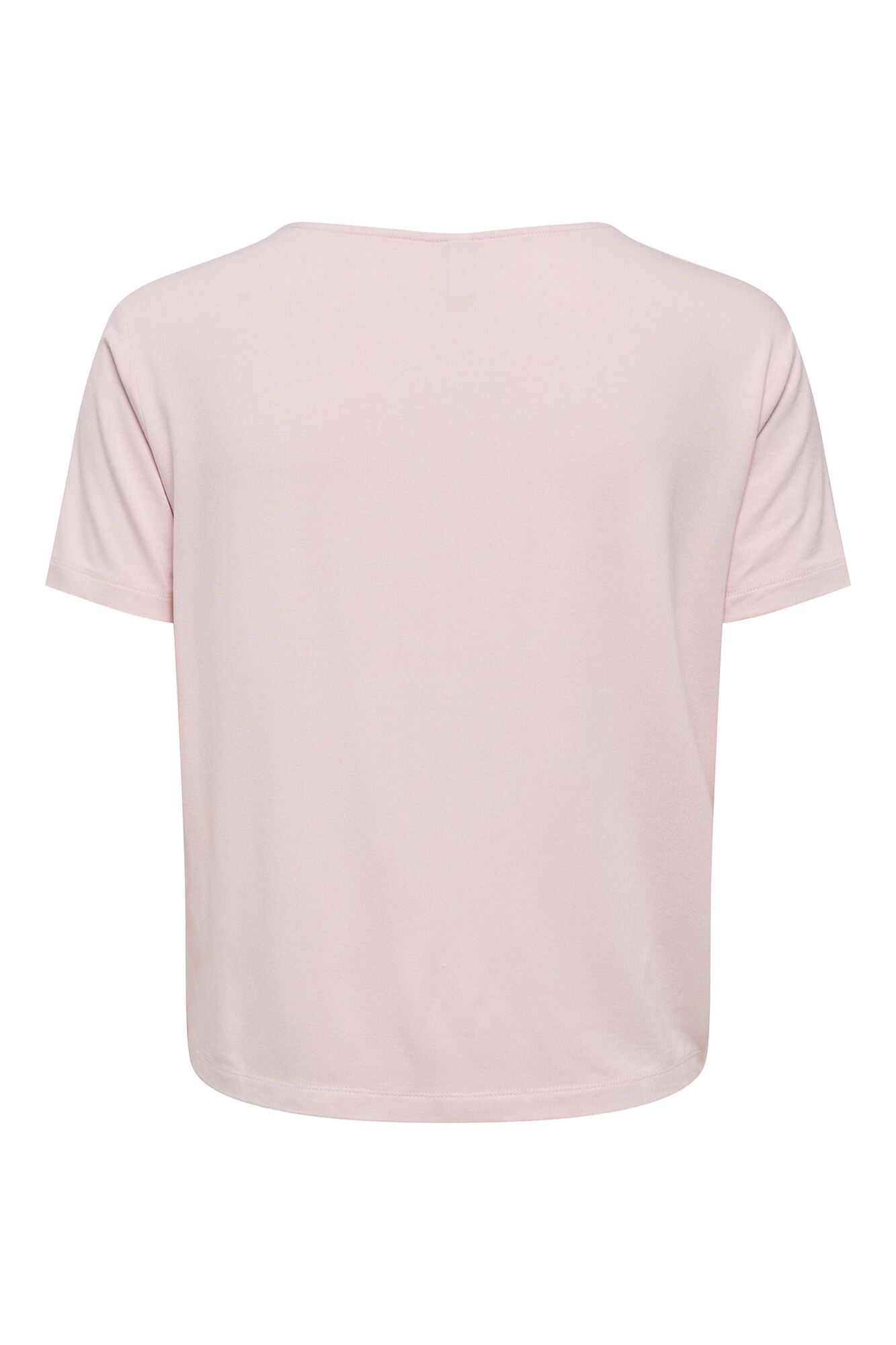 Only T-shirt de renda de manga curta