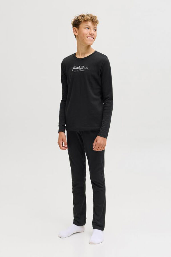 Jack & Jones Junior Set de pijama con logo negro