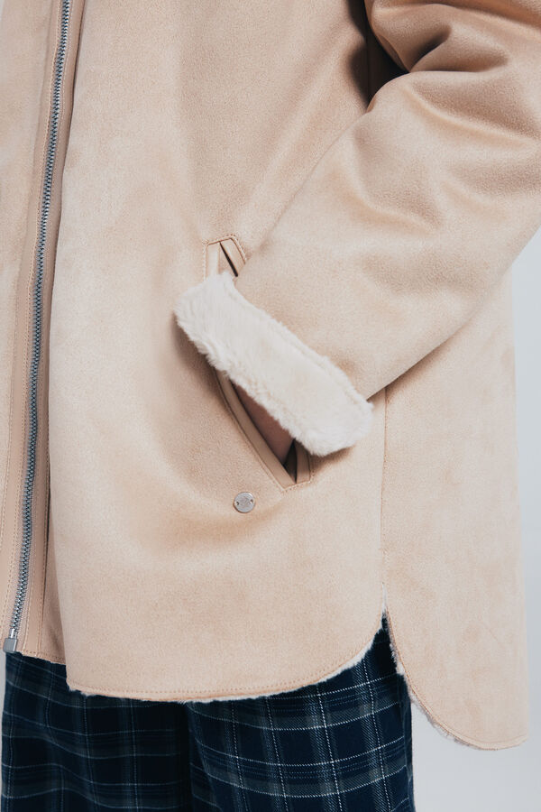 Springfield Kids Jakna sa rajsfer&scaron;lusom za devojčice Braon