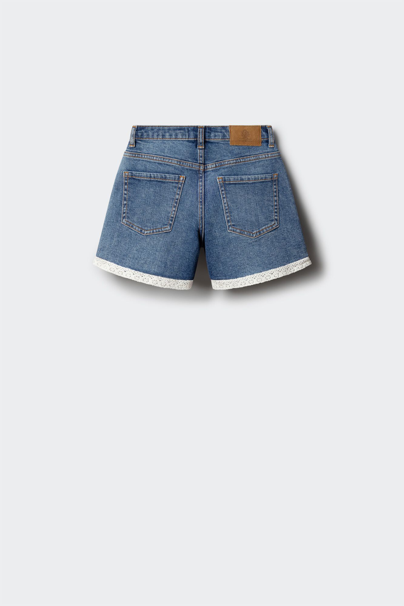 Springfield Kids Short denim lace ni&ntilde;a