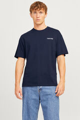 Jack & Jones Camiseta back print azul