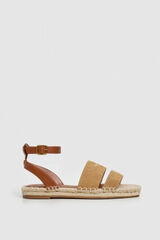 Pepe Jeans Sandalias planas en ante beige