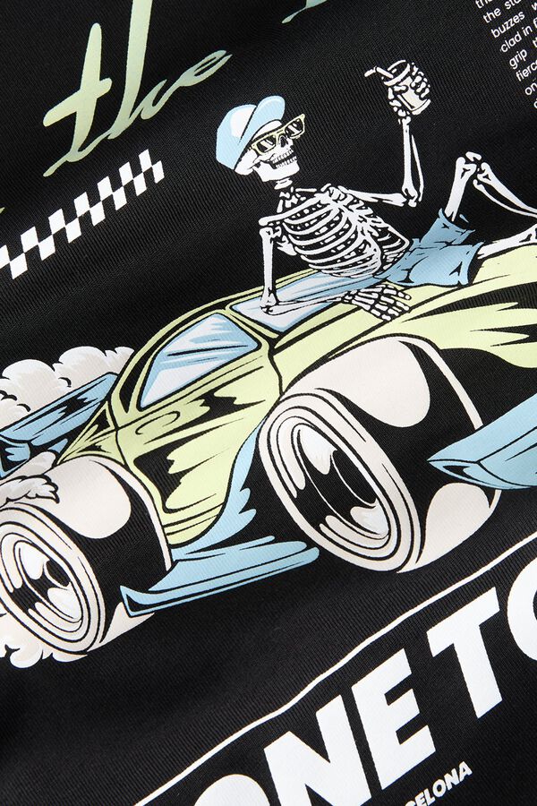 Jack & Jones T-shirt estampada de manga curta preto