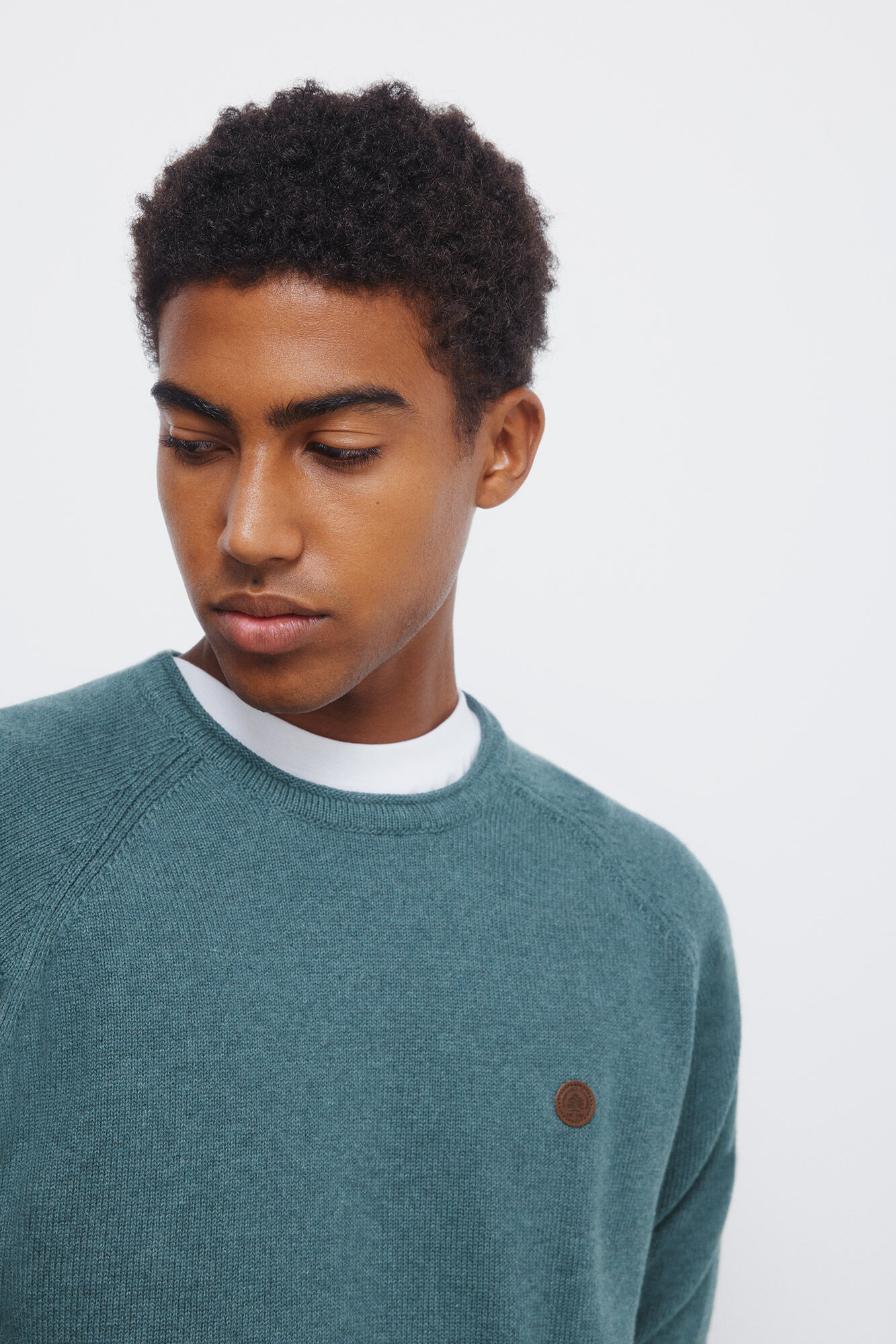 Springfield Jersey liso cuello rulo