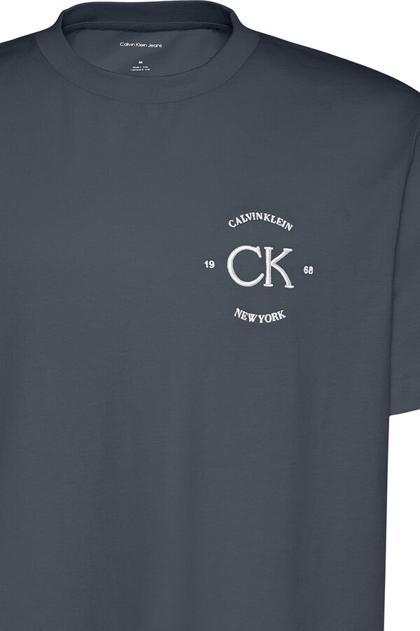 CK Jeans Camiseta con gr&aacute;fico gris