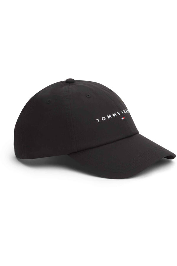 Tommy Jeans Gorra Tommy Jeans con logotipo frontal negro