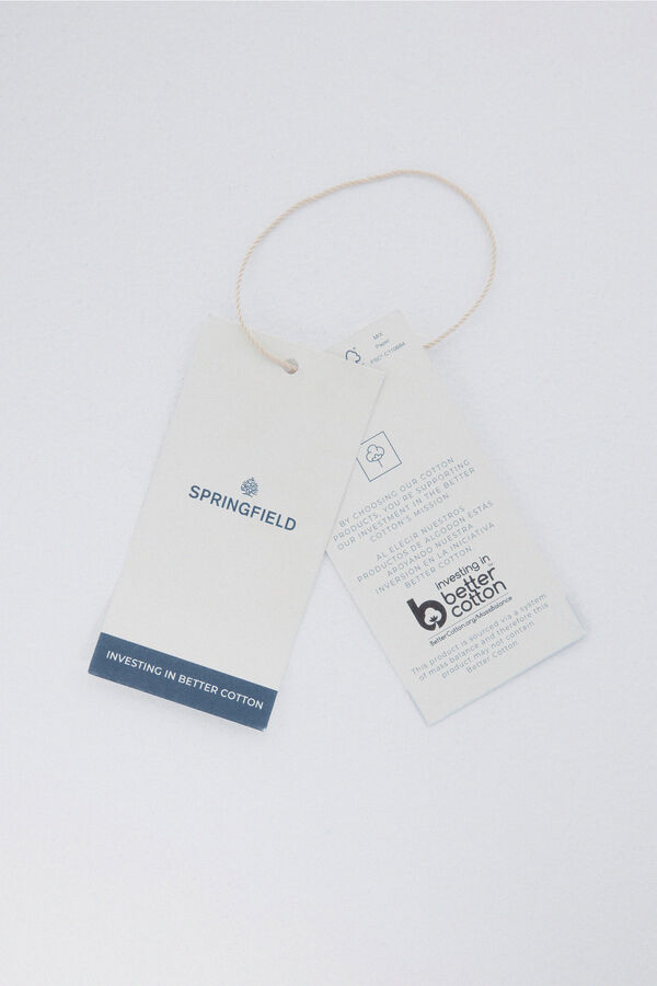 Springfield Sweatshirt hood with zip fastening blue