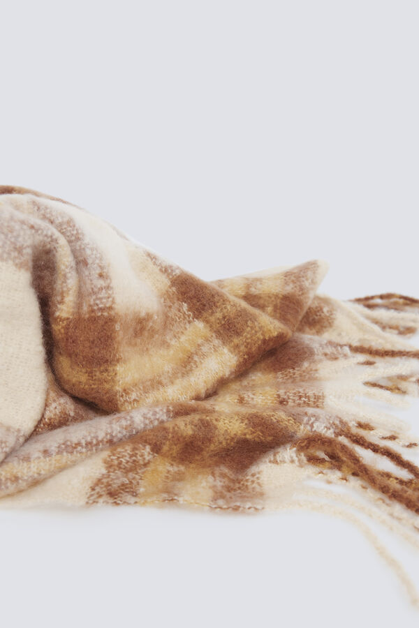 Springfield Bufanda cuadros tostado