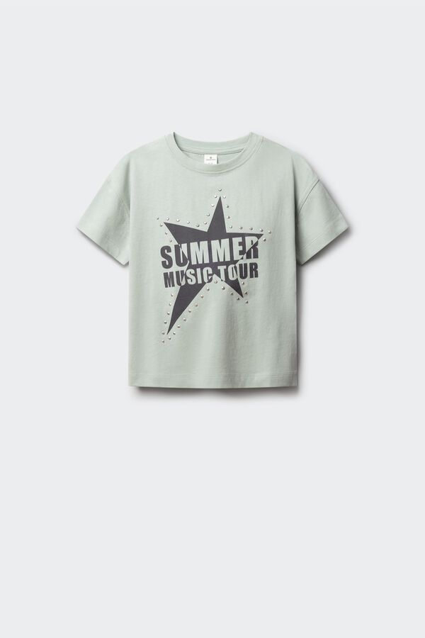 Springfield Kids Camiseta manga corta summer tour ni&ntilde;a verde