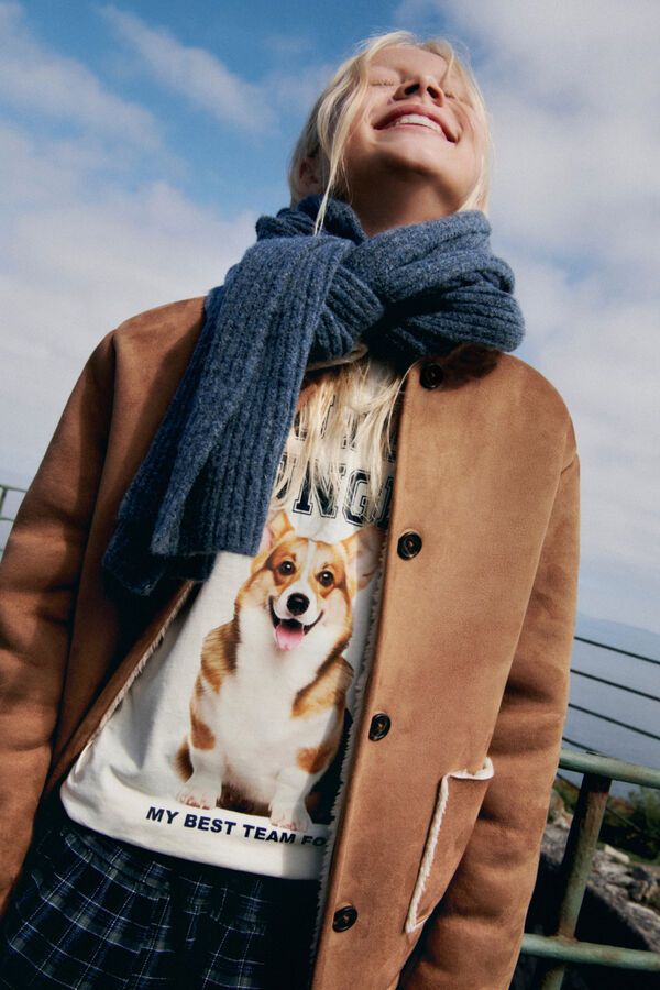 Springfield Kids Dvostrana devojčica jakna Braon