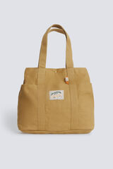 Springfield Bolsa viaje tejido canvas beige