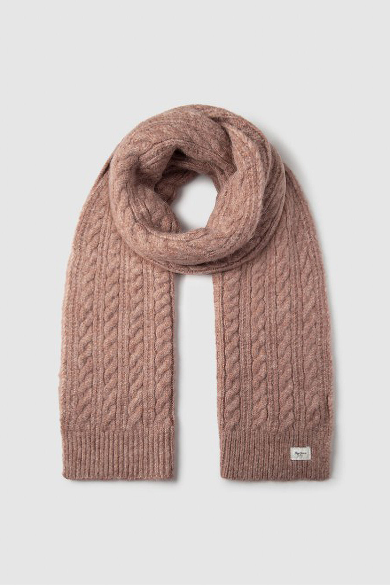 Pepe Jeans Bufanda de punto trenzado