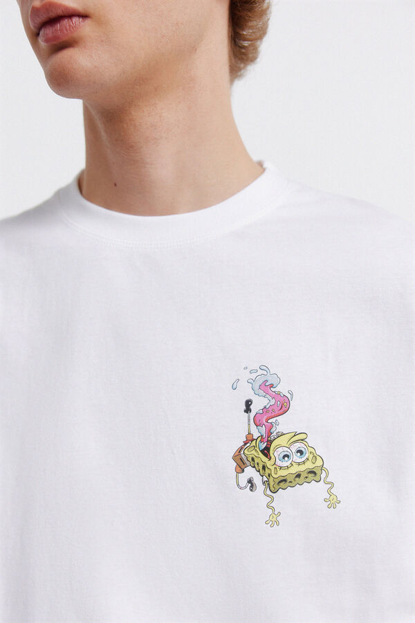 Springfield Camiseta Bob Esponja blanco