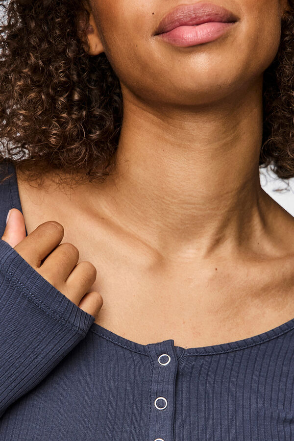 Pieces Top de canal&eacute; azul