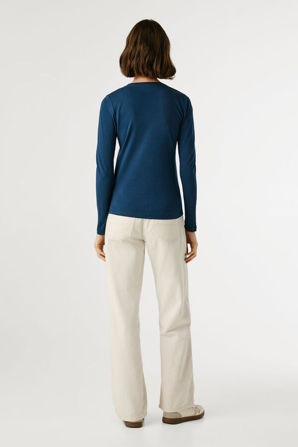 Pepe Jeans Camiseta manga larga azul