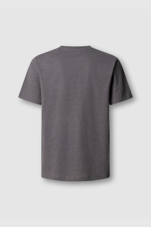 Pepe Jeans T-shirt de manga curta com logo cinzento
