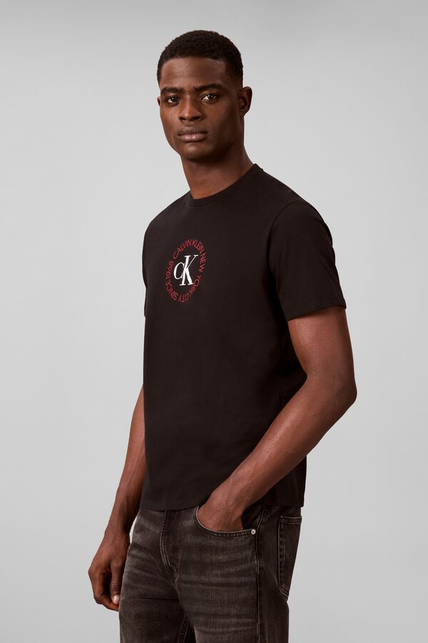 CK Jeans Camiseta easy fit negro