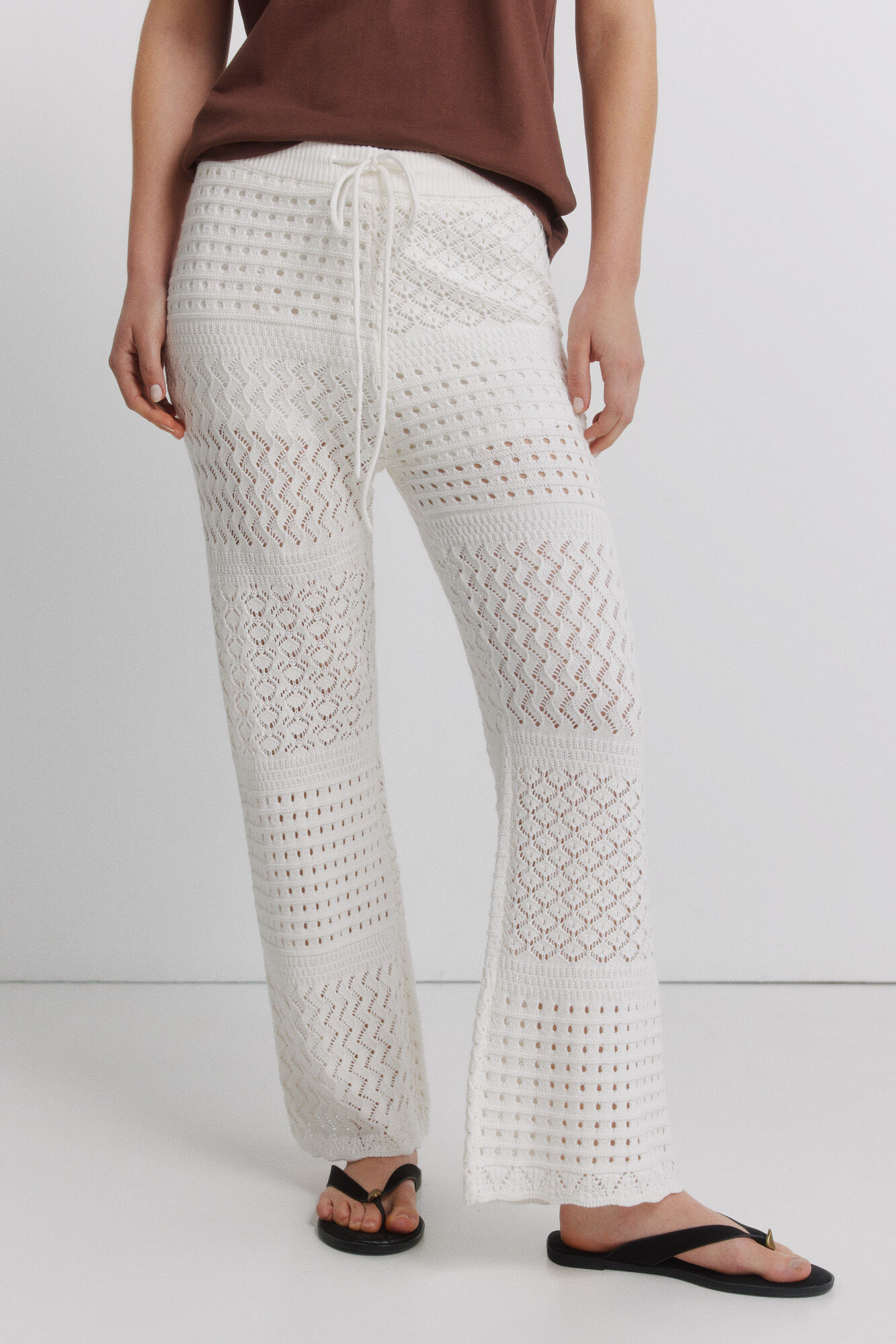 Springfield Duge pantalone sa rupičastim dezenom