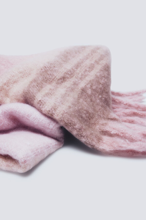 Springfield Ružičasti i ecru karirani &scaron;al Ružičasta