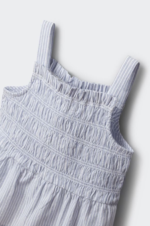 Springfield Kids Blusa de al&ccedil;as em tecido favo de mel azul