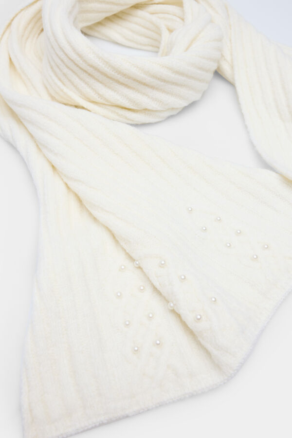 Springfield &Eacute;charpe c&ocirc;tel&eacute;e perles marron