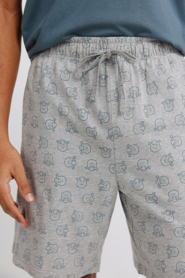 Springfield Pijama curto Sherk azul