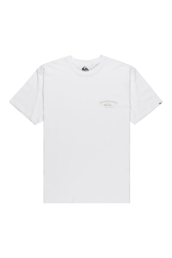 Quiksilver Anchor Lockup - Camiseta para homem de manga curta branco