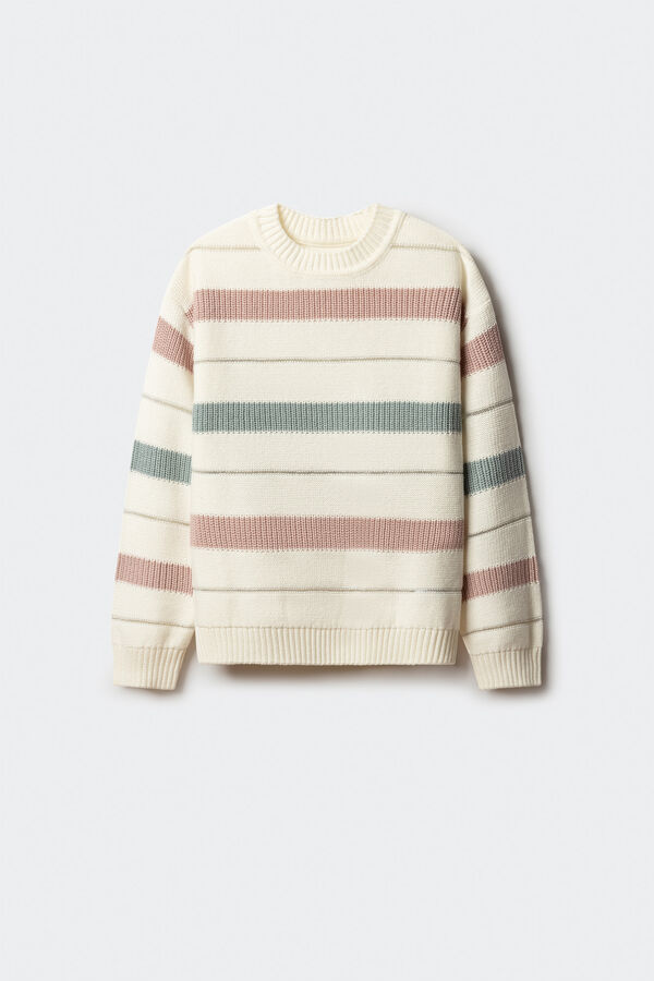 Springfield Kids Džemper za devojčice na pruge Roze