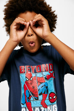 Springfield T-shirt Spiderman menino azulado