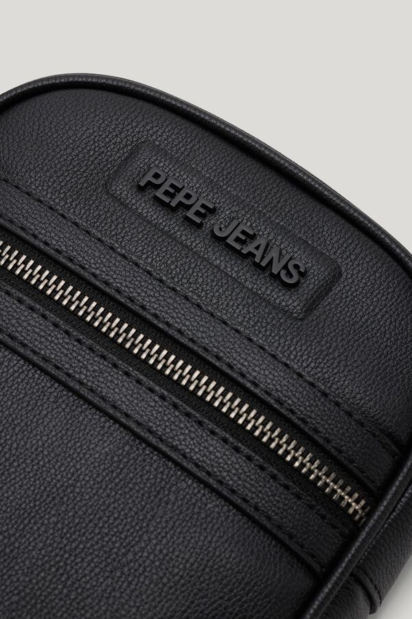 Pepe Jeans Bolsa a tiracolo compacta preto