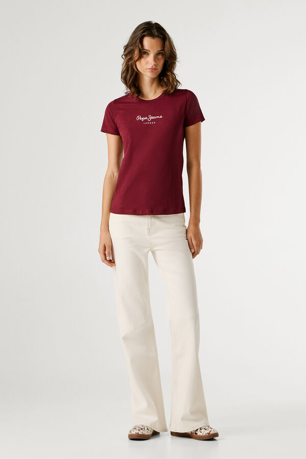 Pepe Jeans Camiseta manga corta burdeos