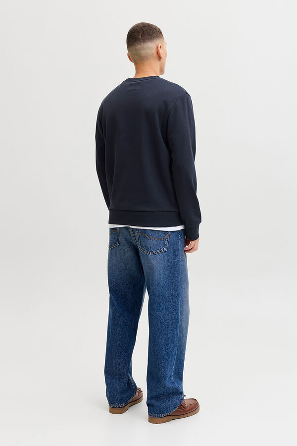 Jack & Jones Sudadera logo grande azul