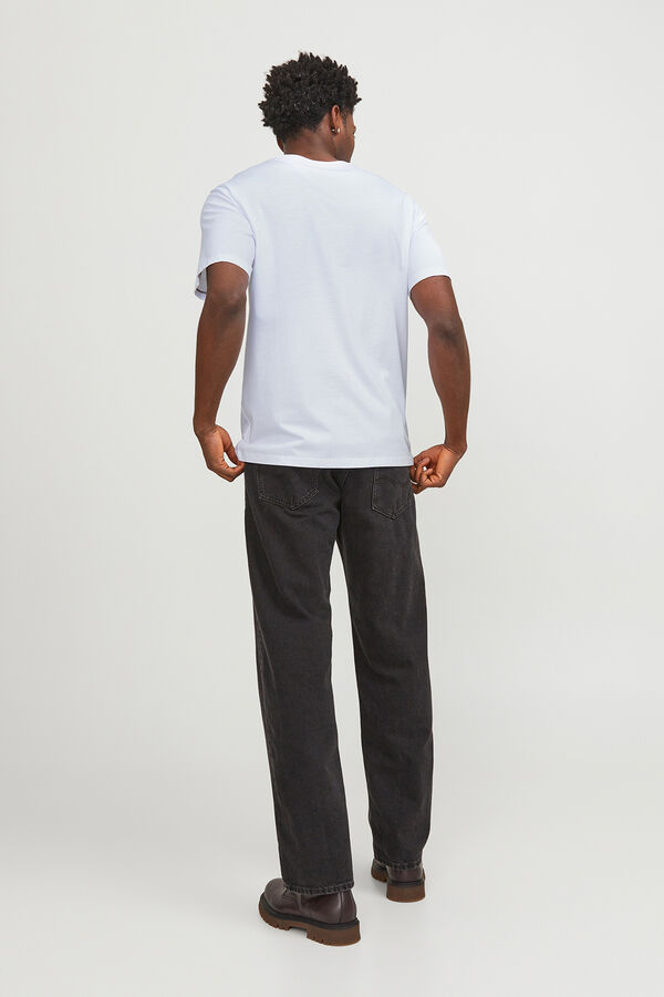 Jack & Jones Camiseta b&aacute;sica regular fit blanco