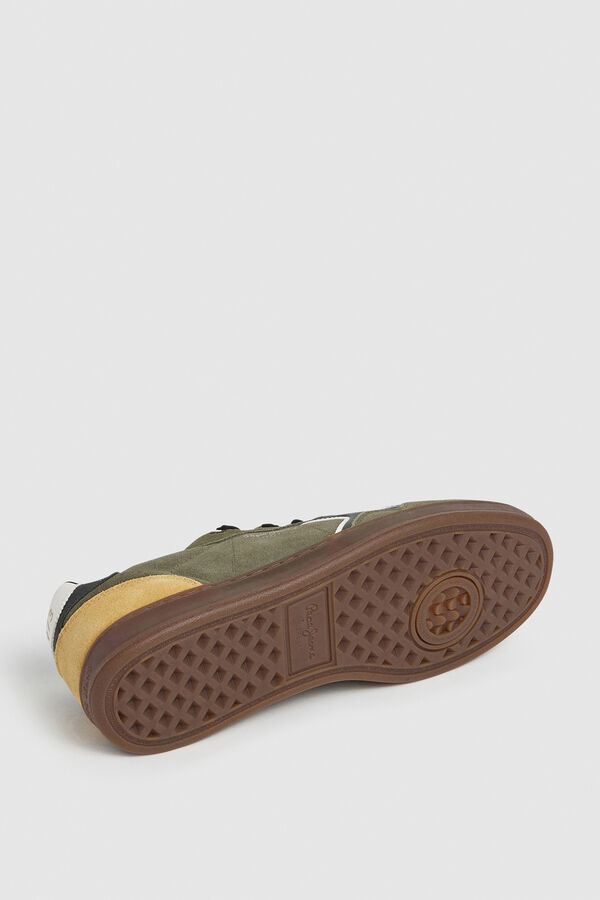 Pepe Jeans Suede Cupsole Sneakers green