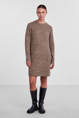 Pieces Vestido curto de malha cru