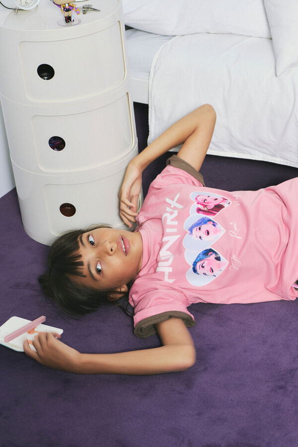Springfield Kids Majica kratkih rukava "KPOP HUNTRIX" za devojčice Roze