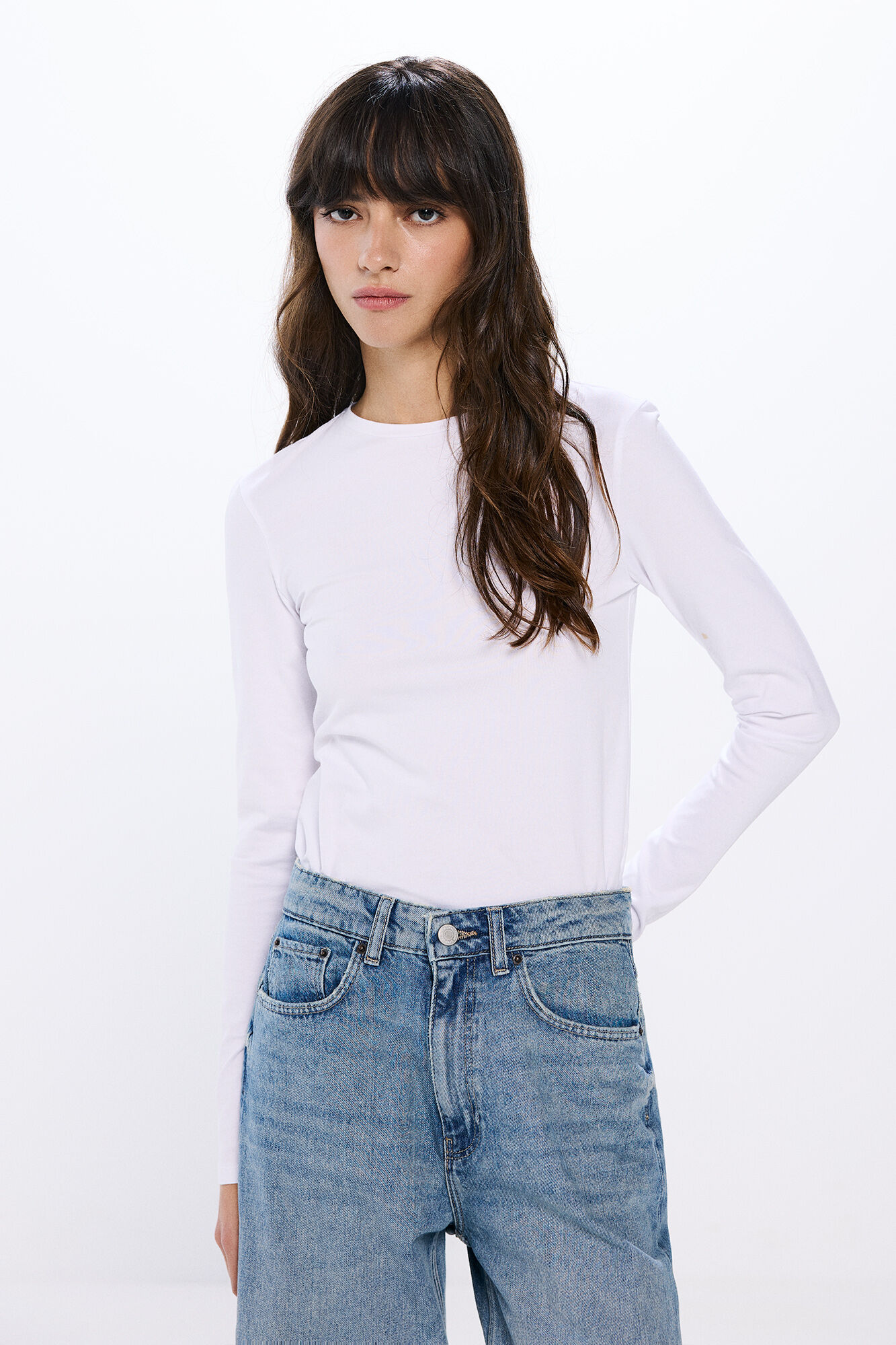 Springfield Strukirana pamučna majica 