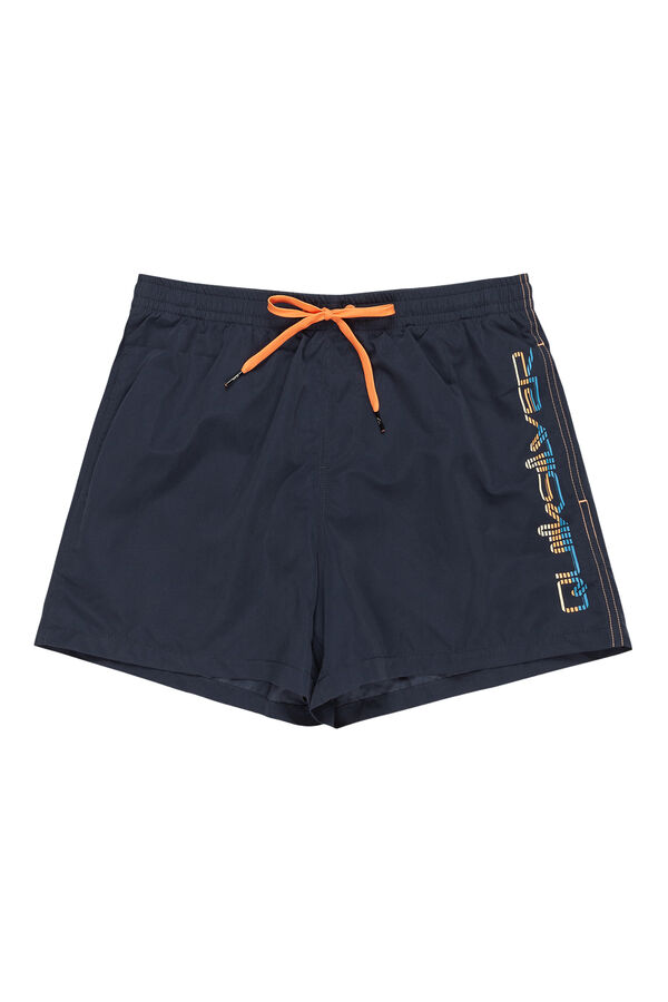 Springfield Behind Waves 15" - Short de Natación para Hombre navy