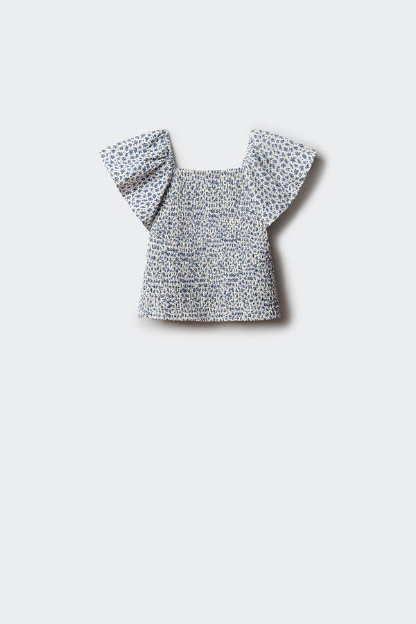 Springfield Kids Top sa cvetnim dezenom za devojčice Plava