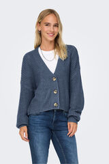 Only C&aacute;rdigan cierre de botones azul