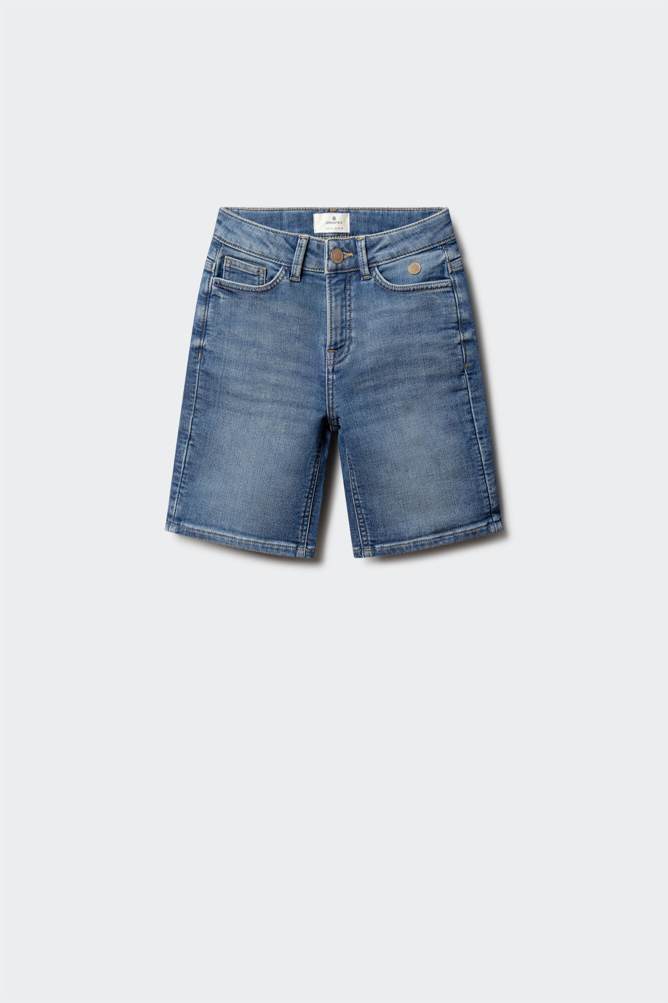 Springfield Kids Bermuda jeans slim knit para menino