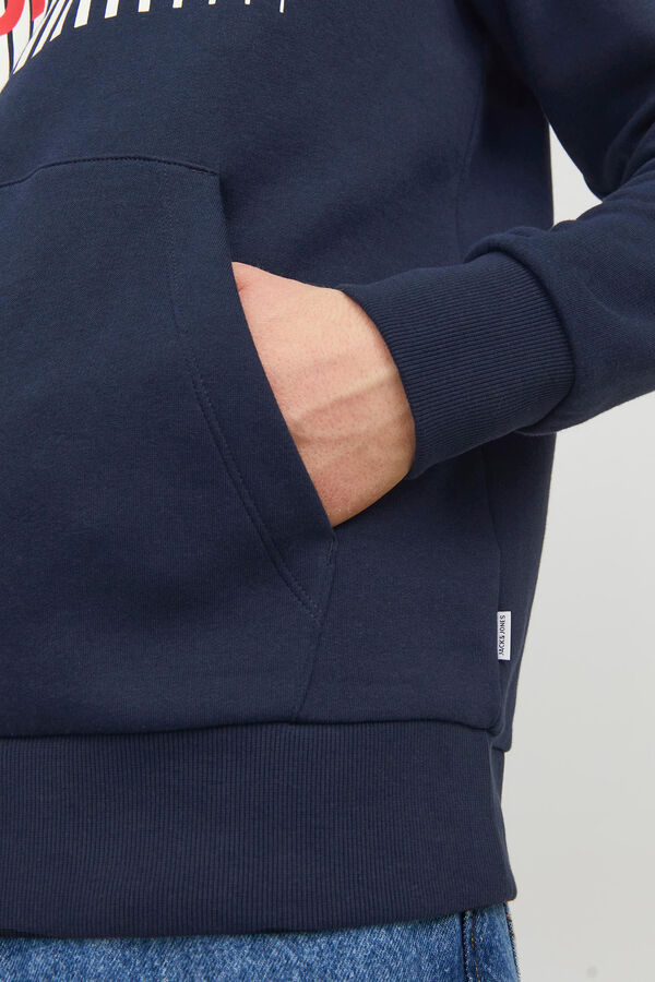 Jack & Jones Sudadera est&aacute;ndar fit capucha azul