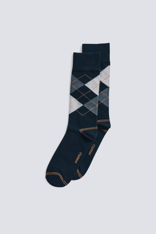 Springfield Diamond socks black
