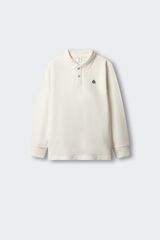 Springfield Kids Dečija osnovna polo majica dugih rukava Bela